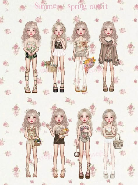 Everskies Summer Outfits, Everskies Layout, Everskies Outfits, Clothing Sketches, Bratz Inspired Outfits, Scrapbook Printing, Preformance Outfits, Paper Doll Template, Cyberpunk Aesthetic