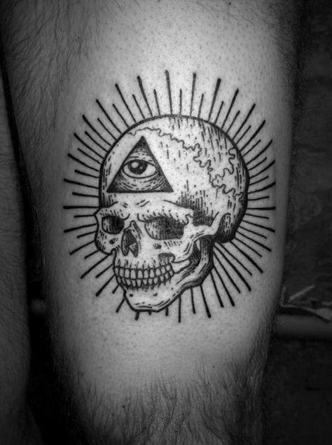 ink Third Eye Skull Tattoo, Alien Skull Tattoo, 3rd Eye Tattoo, Seeing Eye Tattoo, Third Eye Tattoos, All Seeing Eye Tattoo, Arte Jazz, Doodle Monster, Mama Earth