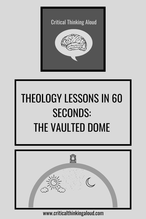 Over the next minute learn about the ancient biblical authors cosmological understanding of the sky with a vaulted dome. #theology #criticalthinking #theamazingbible #sixtysecondsbiblelessons Ancient Near East, Biblical Studies, Biblical Encouragement, Bible Lessons For Kids, Reading Plan, Couple Quotes, Bible For Kids, Bible Lessons, Critical Thinking