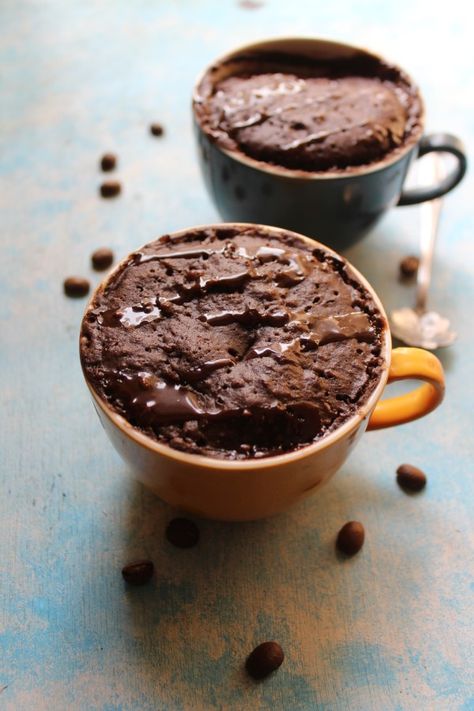 Mug Cakes Chocolate, Eggless Mug Cake, Mug Cake Eggless, Cake Microwave, Microwave Mug Cake, Cake Cravings, Oat Cake Recipes, Banana Mug Cake, Keto Chocolate Mug Cake