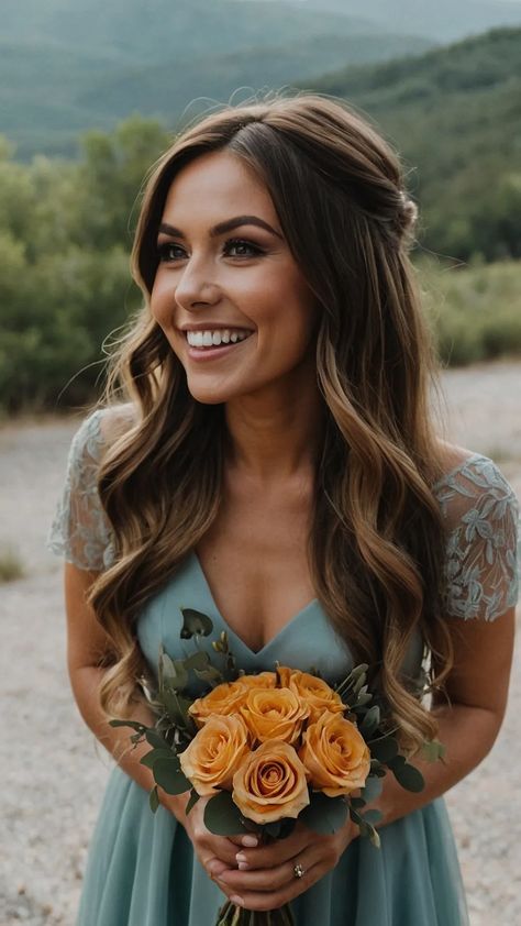 Picture-Perfect: 15 Bridesmaid Hairstyles for Every Length and Style** ** Hairstyles For Short Hair Formal, Bridesmaid Hair Medium Length Half Up, Short Hair Formal, Hairstyles For Bridesmaids, Easy Straight Hairstyles, Bridesmaid Hair Inspo, Formal Hairstyles For Short Hair, Trendy Bridesmaids, Black Ponytail