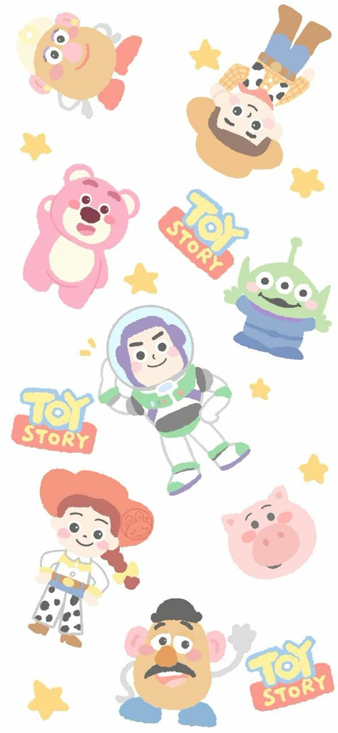 Wallpaper Toy Story, Dibujos Toy Story, Iphone Wallpaper Cat, Wallpaper Wa, Iphone Wallpaper Kawaii, Wallpaper Doodle, Cute Emoji Wallpaper, Cartoon Wallpaper Iphone, Wallpaper Iphone Disney