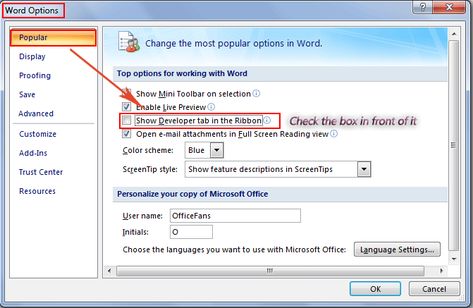 Where is the Enable Developer Tab in Word 2007, 2010, 2013, 2016, 2019 and 365 Word Drop, Microsoft Word 2016, Open Word, Ribbon Display, Microsoft Word 2010, Microsoft Office Word, Microsoft Word 2007, Office Word, Word Form