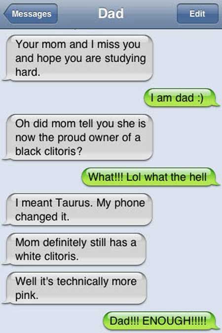 Oh My Freaking Stars!: Dads & Cars Autocorrect Fails Hilarious, Damn Autocorrect, Auto Correct Texts, Friday Memes, Texts Funny, Hilarious Animals, Funny Friday, Auto Correct, Autocorrect Fails