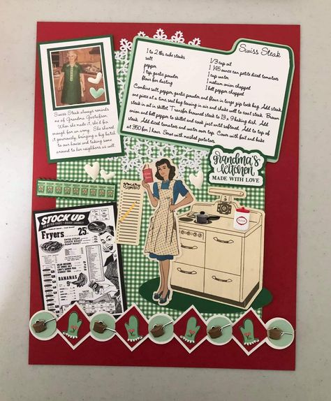 Recipe Scrapbooking Ideas, Recipe Organization Binder, Scrapbook Recipe Book, Create A Cookbook, Diy Cookbook, Family Recipe Book, Recipe Book Diy, Family History Book, Recipe Cards Template