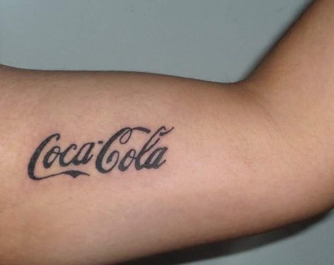 Coke Tattoo, Coca Cola Tattoo, Cola Tattoo, Tattoo Planning, Always Coca Cola, World Of Coca Cola, Coca Cola Bottles, Coca Cola Can, Tattoo Graphic