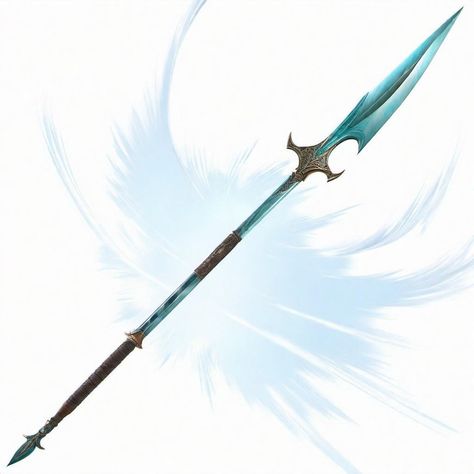 Fantasy Spear, Spear Fantasy, Magic Spear, Immortal Cultivator, D D Items, Elemental Powers, Types Of Swords, Ap World History, Magic Items