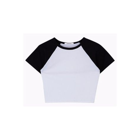 365 BASICContrast Raglan Sleeve Crop Top | mixxmix (100 PHP) ❤ liked on Polyvore featuring tops Crop Top Mockup, Raglan Sleeve Shirts, Round Neck Crop Top, Raglan Sleeve Top, Shirts Crop, Raglan Top, Bunny Shirt, Bunny Print, Rabbit Print