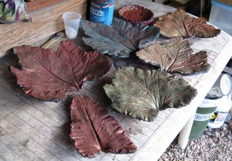 Office Oasis, Cement Leaves, Monterey Cypress, Garden Pavers, Concrete Leaves, Concrete Diy Projects, Outdoor Crafts, Concrete Crafts, Concrete Projects