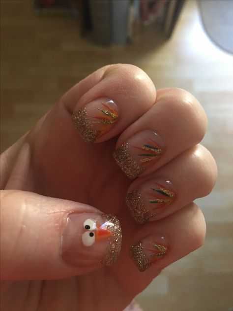 Cute Easy Thanksgiving Nails, Thanksgiving Nail Ideas Simple Short, Thanksgiving Simple Nails, Thanksgiving Gel Nails, Thanksgiving French Tip Nails, Toddler Nails, Thanksgiving Nails Short, Thanksgiving Nails Acrylic, Full Set Acrylic