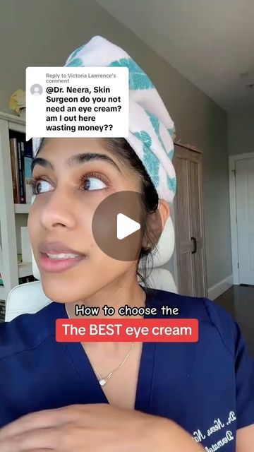 Dr. Neera Nathan on Instagram: "Replying to @Victoria Lawrence #greenscreenvideo #greenscreen How to pick the right eye cream product for your under eye concern, including pigmented dark circles, vascular dark circles, undereye wrinkles and dry eyelids. #undereyebags #darkcircles #fyp" Clear Under Eyes, Under Eye Dark Circles Cream, Dark Circles Under Eyes Cream, Undereye Wrinkles Remedy, How To Get Rid Of Hollow Under Eyes, Under Eye Cream For Dark Circles, Best Eye Cream For Dark Circles, Dark Circles Under The Eyes Remedies, Undereye Darkness