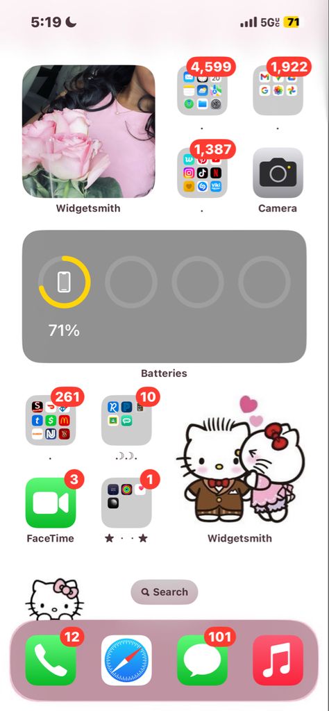 Ideas For Home Screen, Phone Asthetic, Arte Game, Layout Phone, Iphone Setup, Phone Decorations, Iphone Ideas, Hello Kitty House, Home Lock Screen