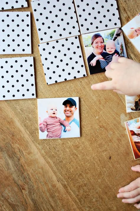 DIY photo memory game Memory Diy, Diy Gifts For Kids, Memory Game, Cadeau Diy, Memory Games, Photo Memories, Gifts To Make, Diy Photo, Next Step