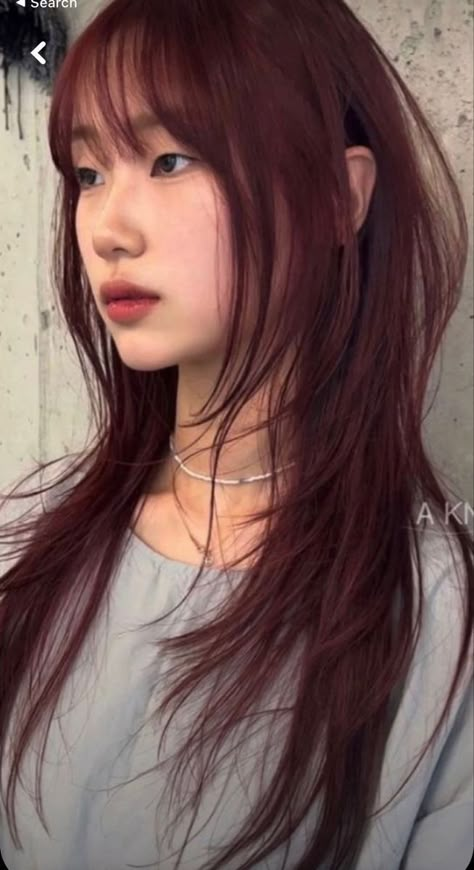 Medium Hair Haircuts, Korean Hairstyles, Red Hair Inspo, Hair Inspiration Long, Hair Color Streaks, Hairstyles For Layered Hair, Haircuts For Medium Hair, Haircuts Straight Hair, Haircuts For Long Hair