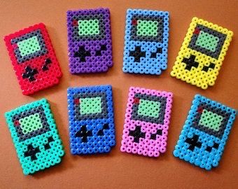 Nintendo Perler, Perler Bead Designs, Hamma Beads Ideas, Easy Perler Bead Patterns, Pixel Beads, Perler Bead Templates, Diy Perler Bead Crafts, Bead Sprite, Hama Beads Patterns