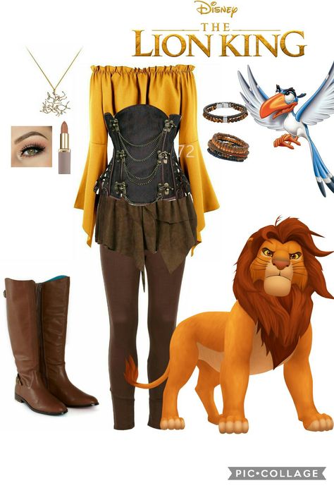 Lion King Costume, Fantasy Outfits, King Outfit, Fantasy Clothing, Adult Costumes, Lion King, Lion, Disney Princess, Halloween