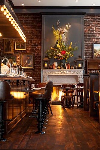 Wayfare Tavern, Pub Interior, Bar Interior Design, Pub Decor, Bar Interior, Bar Room, Bar Design Restaurant, Restaurant Interior Design, Deer Head