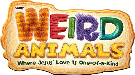 Group Vbs, Weird Animals Vbs, Animals Logo, Vbs Themes, Vbs Crafts, Animal Groups, Vacation Bible School, School Programs, Bible Crafts