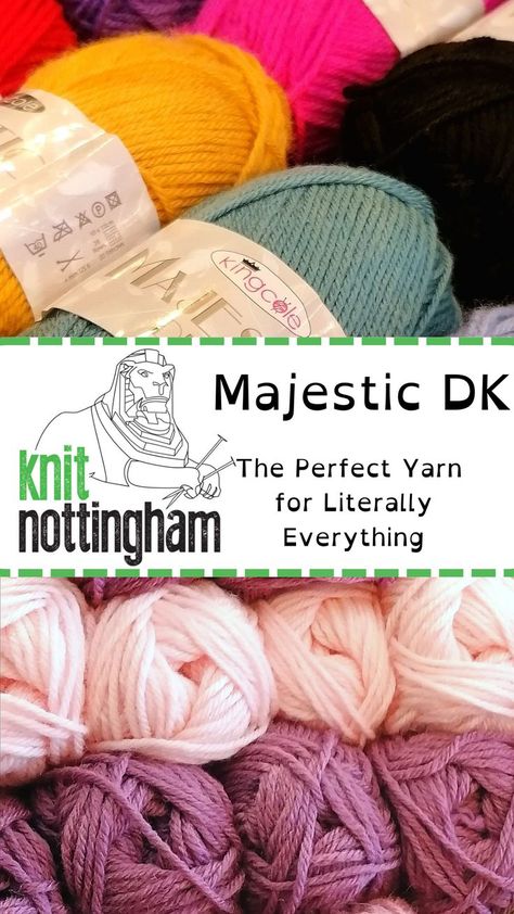 King Cole's Majestic DK is not an easy yarn to write about. Not because its a bad yarn, not by any stretch of the imagination. Just because it's absolutely lush and I'm not sure I can write something that truly captures its lushness. Handmade Uk, King Cole, Just Because, Knitting Yarn, A Bad, Baby Knitting, Knitted Scarf, Sheep, Lush