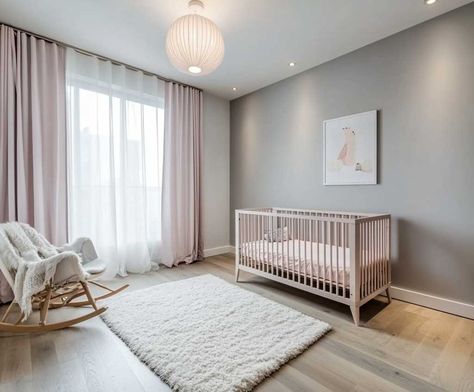 7+ Pastel Pink and Gray Infant Decorating Room Ideas for a Soft Touch • 333+ Inspiring Lifestyle Ideas Light Pink And Grey Nursery, Pink And Grey Nursery Walls, Pink And Gray Baby Room, Nursery Grey And Pink, Light Pink And Gray Nursery, Pink And Grey Bedding, Pink And Gray Nursery, Interior Brick, Pink Crib