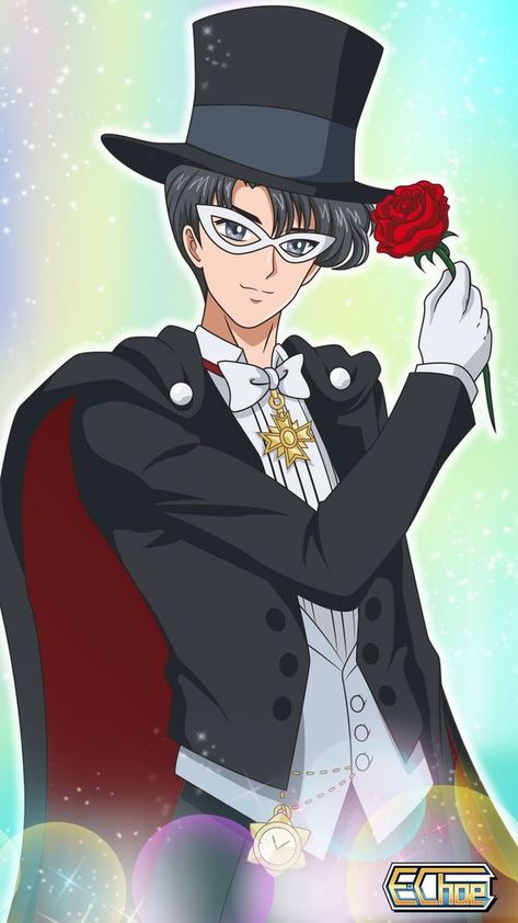 Sailor Moon Mamoru, Darien Sailor Moon, Sailor Moon Birthday, Mamoru Chiba, Mask Guy, Arte Sailor Moon, Sailor Moon Stars, Tuxedo Mask, Sailor Moon Fan Art