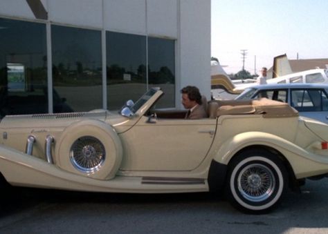 1982 Excalibur Phaeton  Matt Houston TV series 80s Shows, Moving To California, Nice Cars, Private Investigator, Golden Age, Cool Cars, Tv Series, Houston, Cars