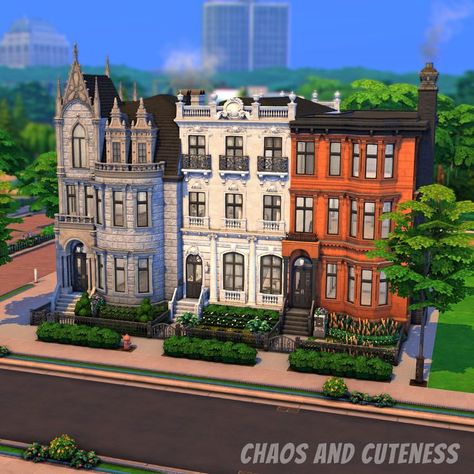 Join us for a brand new series called "City Streets" as we build three unique and different styled townhouses (Romanesque Revival, Beaux-Arts and Italianate) inspired by the city of Chicago. - - #thesims4 #sims4 #thesims #thesims4build #sims4build #sims4speedbuild #thesims4speedbuild #sims4house #sims4houses #thesims4house #thesims4houses #sims4townhouse #sims4townhouses #thesims4townhouse #thesims4townhouses #thesims4ccbuild #sims4ccbuild #romanesquerevival #beauxarts #italianate #chicago Sims 4 Cc Build, Sims 4 Get Together, Bathroom Clutter, City Of Chicago, Sims 4 House Building, Sims Building, Sims 4 Build, Sims 4 Game, Sims 4 Houses