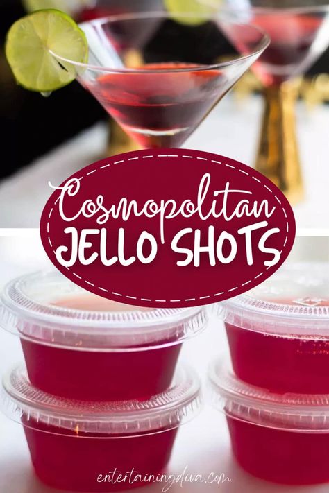 Cosmo Jello Shots, Wild Berry Jello Shots, Nye Jello Shots, New Years Eve Jello Shots, Cranberry Jello Shots, Red Jello Shots, Bachelorette Party Jello Shots, Fancy Jello Shots, Jello Shots Christmas