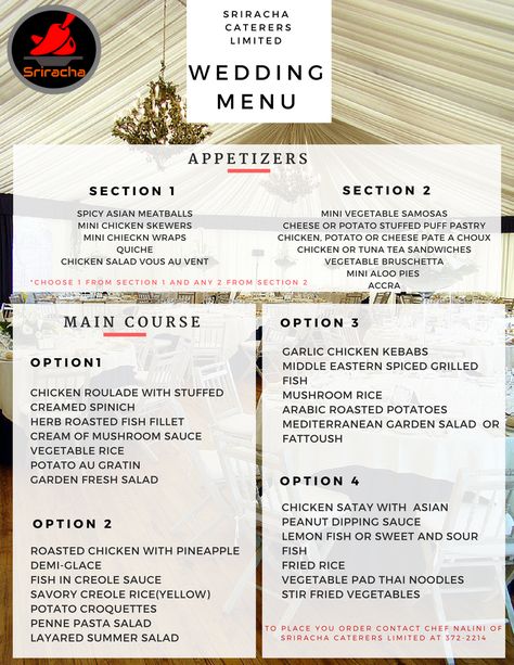 Family Style Wedding Dinner Menus Food, Wedding Catering Menu Ideas, Catering Menu Ideas Meals, Wedding Dinner Menu Ideas, Food Menu For Wedding, Wedding Menu Ideas Food, Catering Menu Design, Wedding Buffet Menu, Wedding Catering Menu