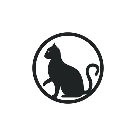 Cat vector logo design. Pet shop logo design. Animal Pet Care Logo. Logo Design Animal, Pet Shop Logo Design, Pet Care Logo, Pet Shop Logo, Cat Vector, Shop Logo Design, Care Logo, Vector Logo Design, All About Cats