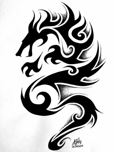 Black Dragon Tattoo, Dragon Tattoo Drawing, Celtic Dragon Tattoos, Rune Tattoo, Shiva Tattoo Design, Tattoo Signs, Celtic Dragon, Dragon Tattoo Designs, Tattoo Art Drawings