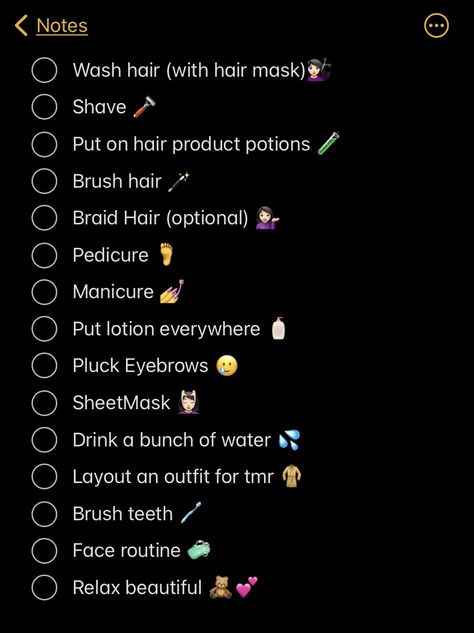 Maintenance Checklist Beauty, Pamper Day Checklist, Spa Day List, Spa Checklist, Spa Day Checklist, Pamper Routine, Beauty Maintenance, Day Checklist, Maintenance Routine