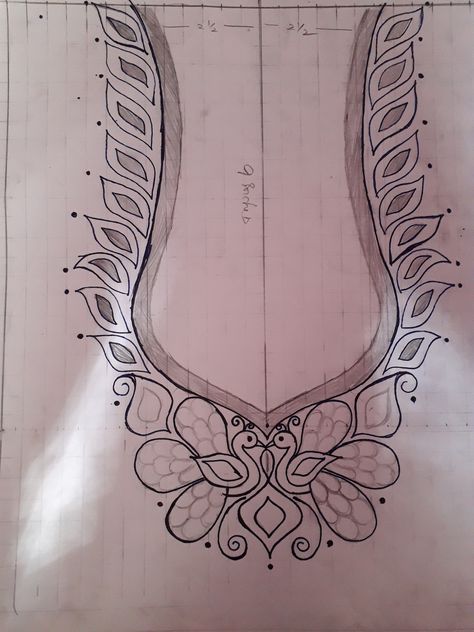 Tambour Design Patterns, Peacock Tracing Design For Blouse, Aari Back Neck Tracing Designs, Simple Aari Work Trace Paper Designs For Blouse, Aari Work Tracing Patterns Neck, Aari Work Tracing Patterns Peacock, Aari Neck Design For Tracing Paper, Peacock Embroidery Designs Pattern, Aari Drawing Design