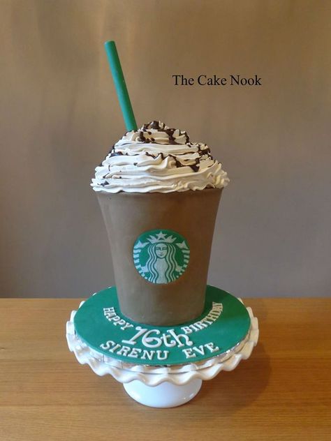 Coffee Birthday Cake, Starbucks Theme, Starbucks Birthday Party, Starbucks Party, Starbucks Chocolate, Coffee Birthday, Starbucks Birthday, Starbucks Cake, Starbucks Drink