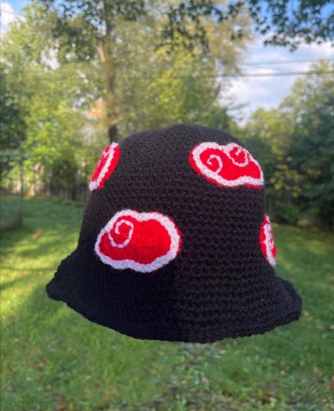 Demon Slayer Crochet Bucket Hat, Naruto Crochet Hat, Anime Inspired Crochet Clothes, Anime Crochet, Crochet Stitches Guide, Beginner Crochet Tutorial, Quick Crochet Patterns, Tapestry Crochet Patterns, Crochet Business