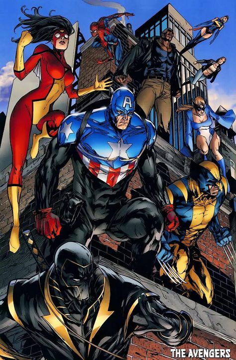 Marvel Avengers Comics, Avengers Team, Marvel Fanart, Univers Marvel, Marvel Artwork, Comic Book Artwork, Avengers Comics, New Avengers, Marvel Comic Universe