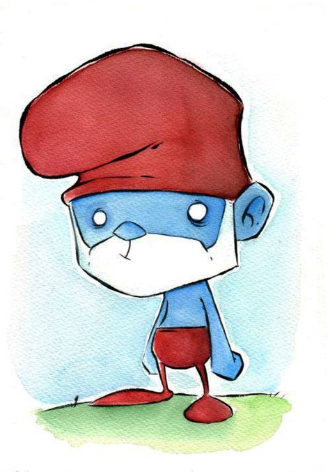 uuuh, i like it! -HANNA-BARBERA THEME DAILY SKETCH- " Oh Pappa!!" by Christopher Uminga 10x7 watercolor and ink on paper Shapes Sketching, Chris Uminga, Papa Smurf, Daily Sketch, Baby Painting, Graffiti Characters, Hanna Barbera, Paint Marker, Pencil Art Drawings