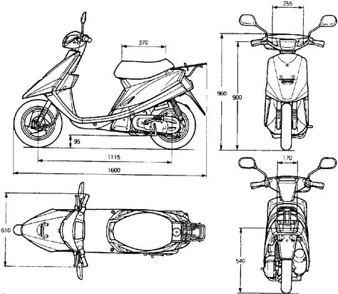 Bike Blueprint, Motorcycle Showroom Interior, Motorcycle Blueprint, Bike Dimensions, Bmw C1, Blueprint For 3d Modeling, Floor Plan Symbols, Arch Motorcycle, Engine Diagram