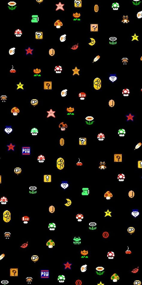 Black Background, Video Game, Mario, Iphone, Black