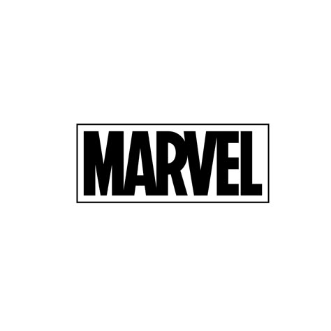 Marvel Logo Black And White, Marvel Logo Aesthetic, Termo Aesthetic, Avengers Black And White, Mcu Logo, Marvel Black And White, Marvel Names, Marvel Sticker, Marvel App