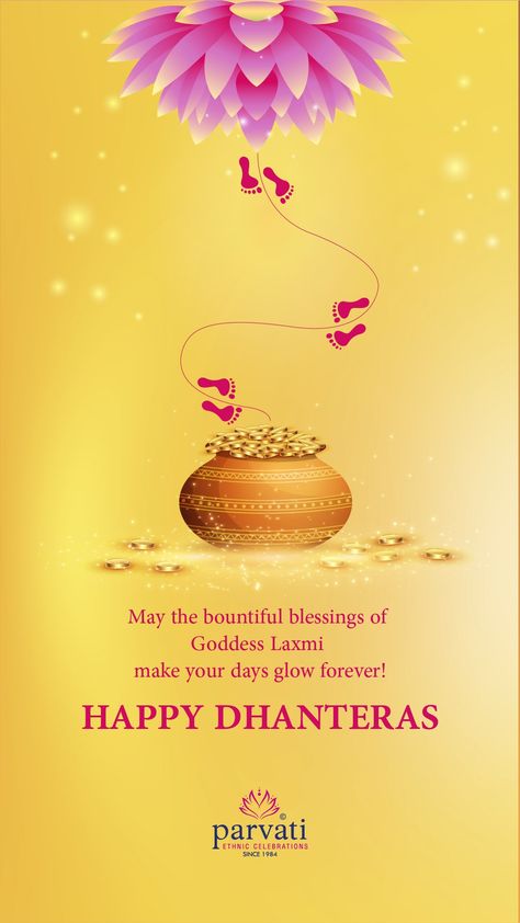 We offer heartfelt wishes for a Happy Dhanteras! #dhanteras #auspiciousday #parvatiethnics Happy Dhanteras Wishes Hd Images, Wishes For Dhanteras, Subh Dhanteras Images, Happy Dhanteras 2024, Happy Dhanteras Photo, Dhantroydashi Wishes, Dhanteras Creative Poster Hd, Dhanteras Story Instagram, Subh Dhanteras Wishes In Hindi