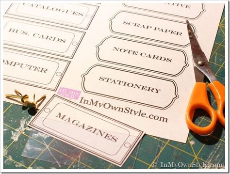 Free Printable Garden Tags | ... File Box with Gift Wrap + Free Printable File Labels | In My Own Style Colorful Magazine, File Labels, Make Your Own Labels, File Folder Labels, Office Labels, Drawer Labels, Folder Labels, Garden Tags, Scrapbook Frames