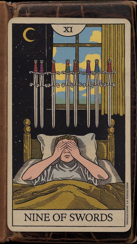 Nine of Swords Tarot Card Meaning in Crisis Management 9 Of Swords Tarot, Nine Of Swords Tarot, Nine Of Swords, Crisis Management, Intense Emotions, Love Feelings, Swords Tarot, Tarot Card Meanings, Yes Or No