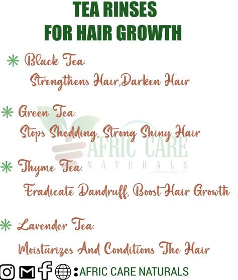 Tea Rinse For Hair Growth, Green Tea Hair Rinse, Hair Growth Tea, Hair Growth Grease, Hair Growth Natural Hair, Tea Hair Rinse, Natural Hair 4c, Pre Poo Natural Hair, Hair Growth Methods