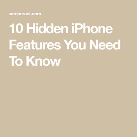 10 Hidden iPhone Features You Need To Know Apple Hacks, Phone Tricks, Iphone Upgrade, Techno Gadgets, Iphone Secrets, Cell Phone Hacks, Iphone Information, Computer Photo, Phone Hacks Iphone