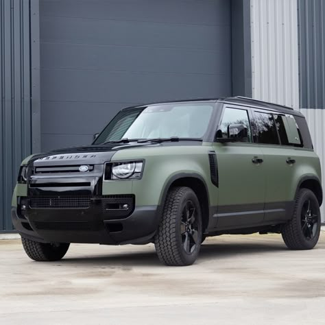 Range Rover Matte, Green Defender, Defender Range Rover, Range Rover Defender, Defender Land Rover, Defender Car, Land Rover Sport, New Land Rover Defender, New Land Rover