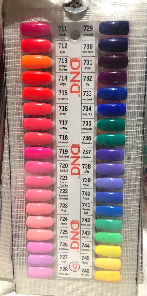 Dnd 810 Sunkissed, Dnd Island Punch, Dnd Tutti Frutti, Bright Pink Dnd Gel Colors, Dnd Watermelon, Dnd Neon Gel Polish, Dnd Red Gel Polish Colors, Dnd Gel Colors, Dnd Gel Polish Colors Summer