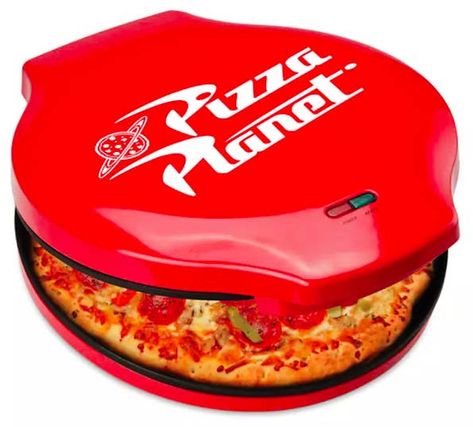 A Toy Story pizza-maker you can also use to make things like quesadillas, nachos, and dessert pizzas for a fun and quick way to feed the fam. How To Make Quesadillas, English Muffin Pizza, Pizza Maker, Pizza Planet, Waffles Maker, Disney Kitchen, Dessert Pizza, Frozen Pizza, Cooking Appliances