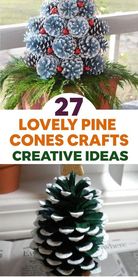 🌲✨ Unleash your creativity and explore the endless possibilities of lovely pine cone crafts! Create stunning and unique holiday ornaments by gluing small beads, sequins, or feathers onto the pine cones, adding a touch of sparkle and charm. Make beautiful pine cone wreaths by hot-gluing the cones onto a foam or wire frame, embellishing them with ribbons, berries, or faux foliage. Use pine cones as natural and rustic place card holders by attaching name tags or small cards to their scales. These delightful pine cone crafts will bring a touch of nature's elegance and warmth to your home decor. #DIYPineConeCrafts #NatureInspiredDecor Pine Cone Tree Craft, Decorating With Pine Cones For Christmas, Pine Cone Stars, Decorated Pine Cones For Christmas, Fir Cones Christmas, Pine Comb Crafts, Pine Cone Succulents Diy, Decorated Pine Cones, Large Pinecone Crafts Christmas