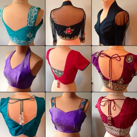 Top 20+ Simple Blouse Designs 2021 to Try this Year - Wedlockindia.com Daily Wear Saree Blouse Designs, Designer Blouse Back Neck, Blouse Designs Images, Blouse Pattern Free, 50 Blouse Designs, Blouse Back Neck Design, Saree Jacket, Sleeveless Blouse Designs, Pattern Blouses